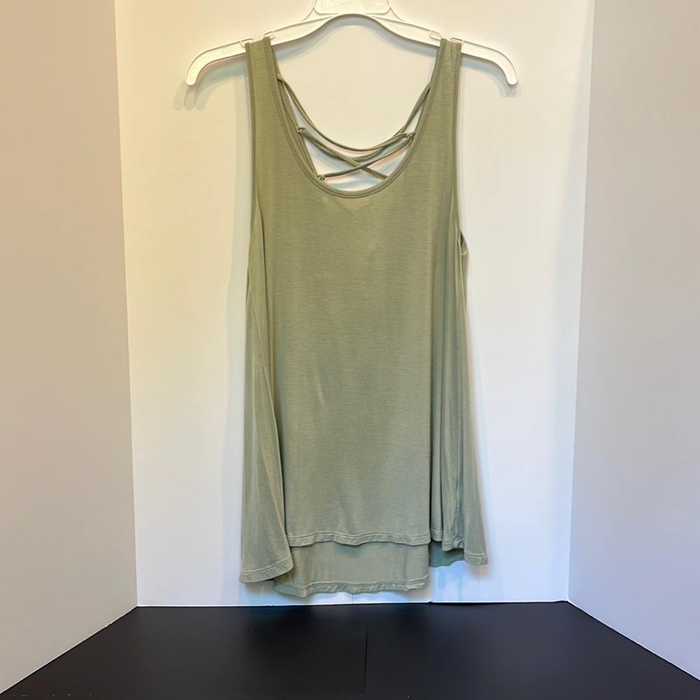 Hippie Rose S Green Tank Top
